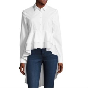 NWOT Ruffled Hi-low Blouse, XXL